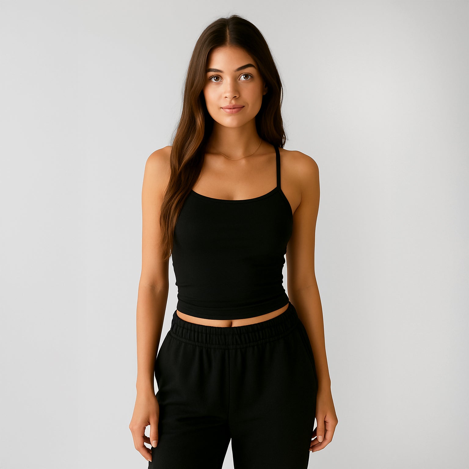 Cropped Tank Top — Basic Essential